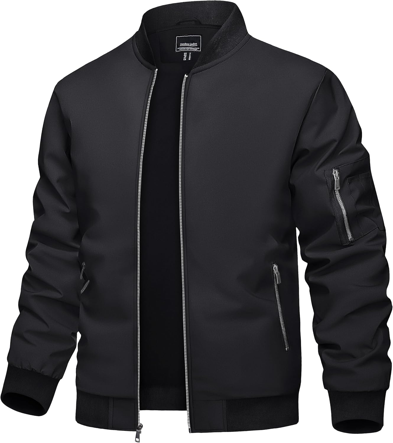 TACVASEN men's lightweight zip-up bomber jacket