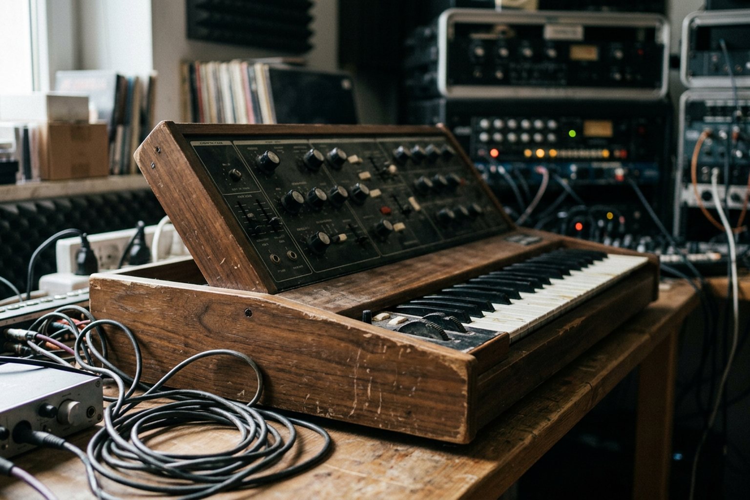 The Minimoog architecture and why it still teaches — Three oscillators, one filter, two envelopes