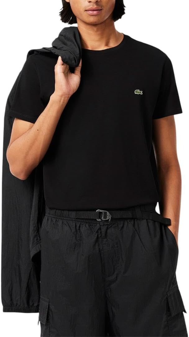 Lacoste men's short sleeve Pima jersey crew neck tee