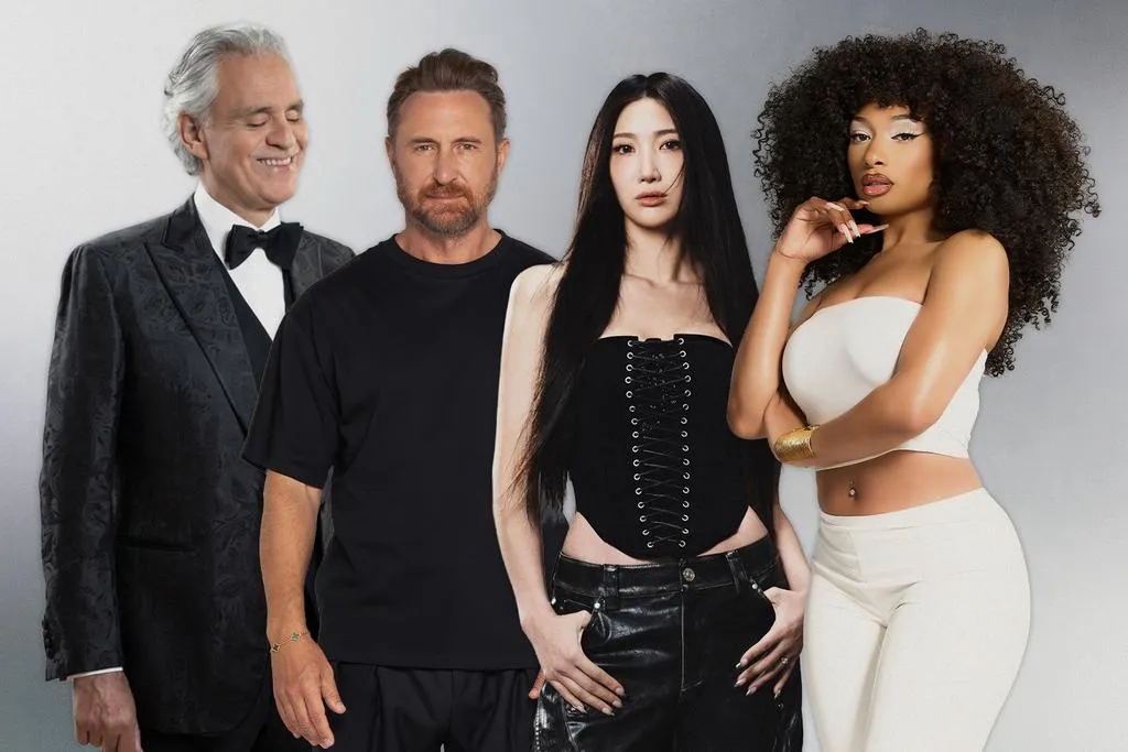 Maestro Andrea Bocelli, David Guetta, Megan Thee Stallion and EJAE unite on DNA, the Official FIFA World Cup 2026™ Anthem