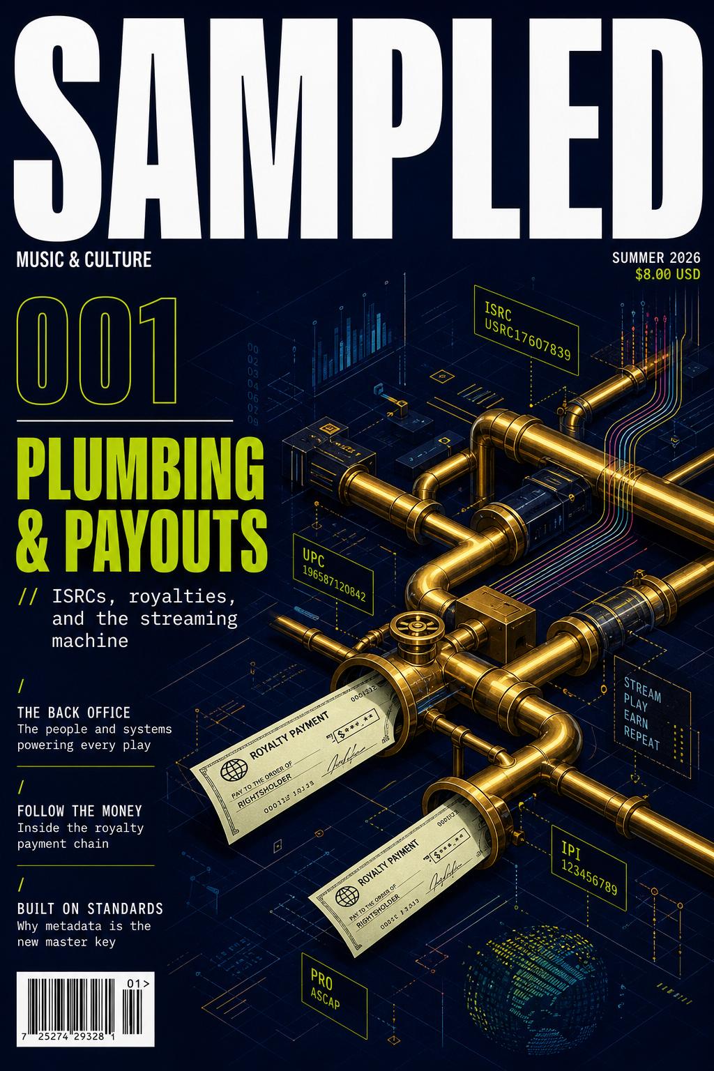 Sampled Issue 001 cover — Plumbing & Payouts