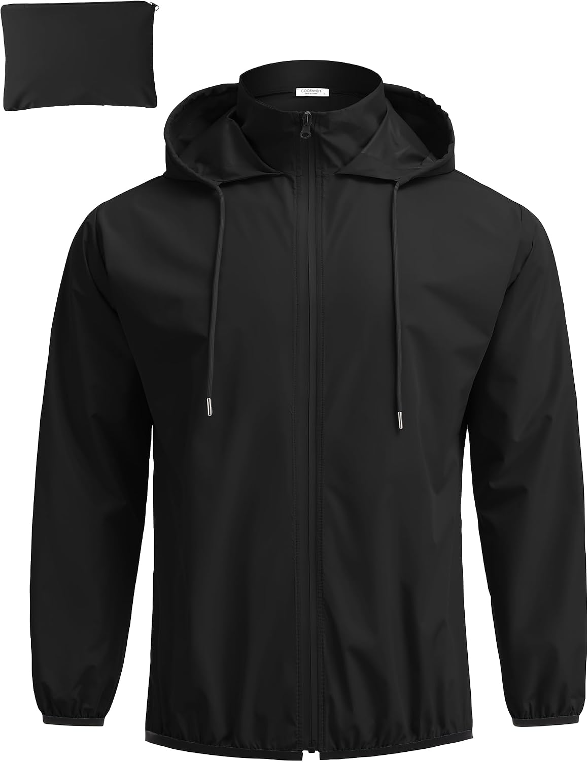 COOFANDY men's packable lightweight rain jacket