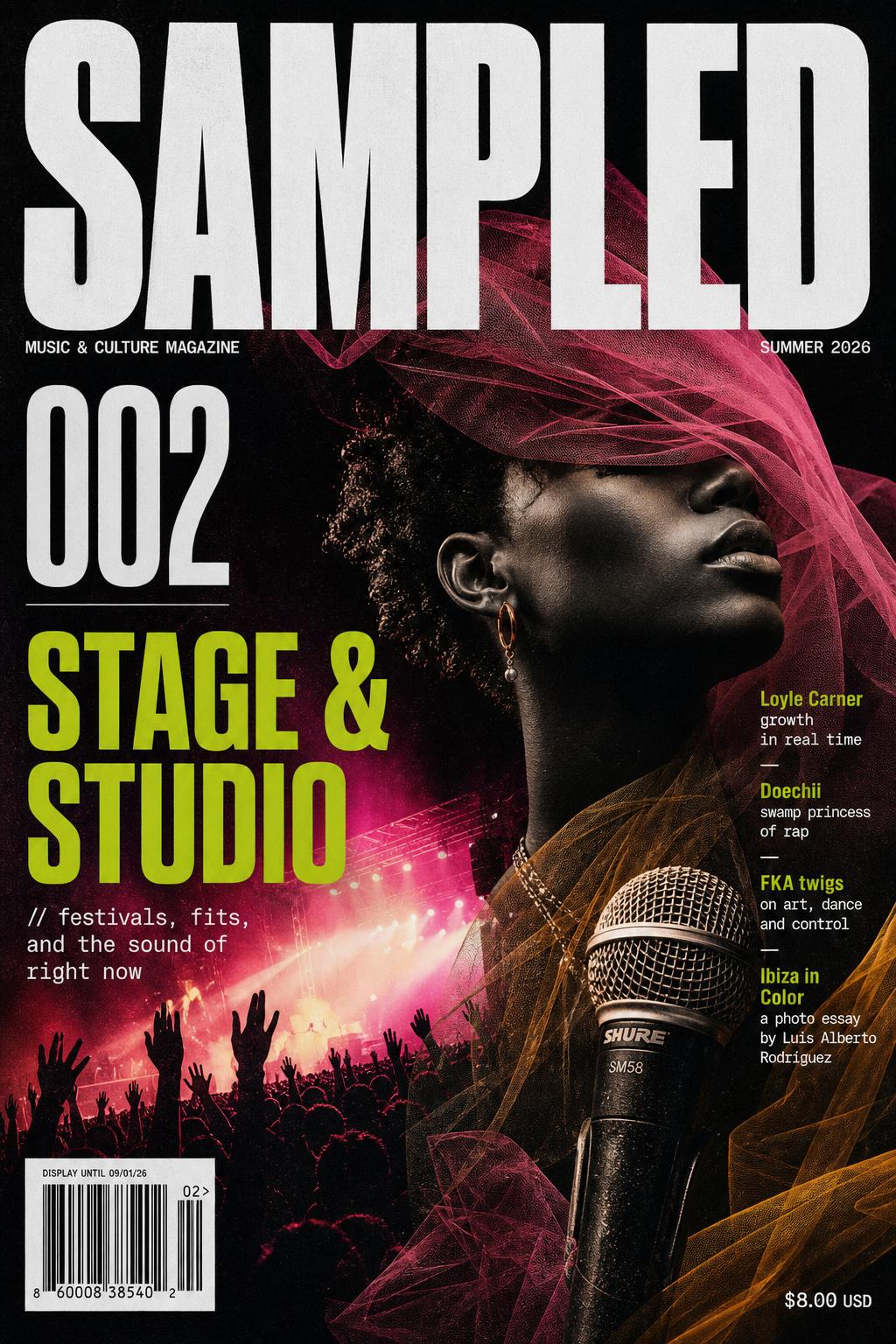 Sampled Issue 002 cover — Stage & Studio