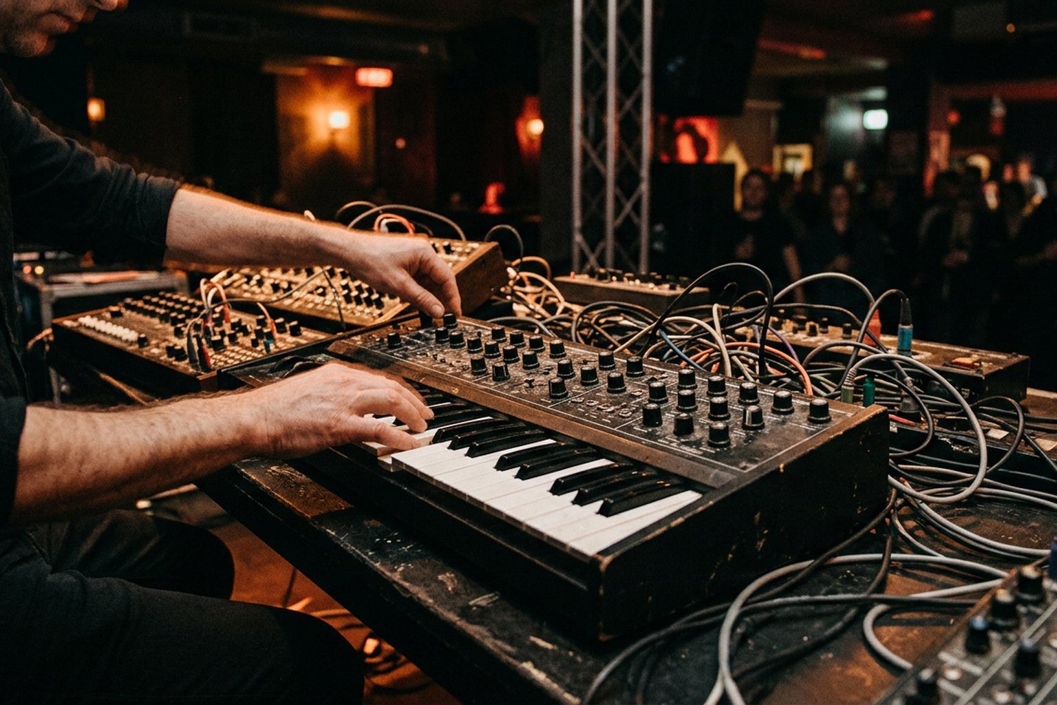 Analog synths for live performance — Patch recall, tuning under stage lights, and building a rig you can carry in one trip